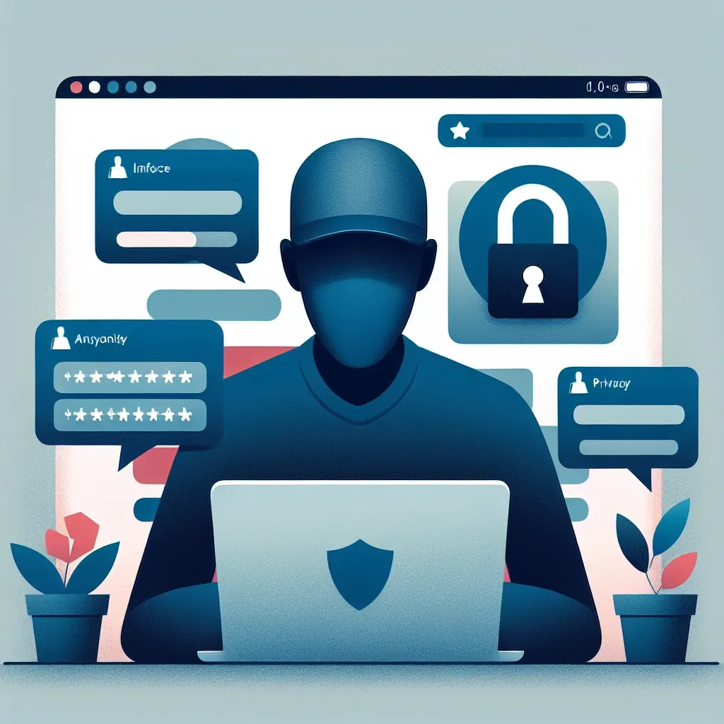 "Ilustrasi akun Instagram anonim dengan fitur privasi yang ditonjolkan, menggambarkan langkah-langkah penting untuk meningkatkan keamanan akun Instagram, sesuai dengan panduan lengkap dalam artikel 'Akun Instagram Anonim: Panduan Lengkap dan Tips Keamanan'."
