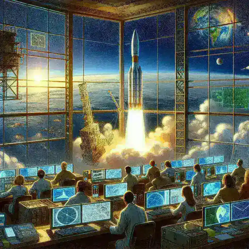 "BMKG launches Atmospheric Satellite for Global Warming Research - Image of the satellite in orbit capturing atmospheric data to support climate change studies."